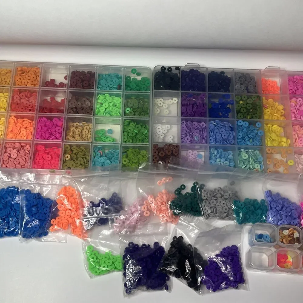 Clay Bead Set bundle ,assorted colors clay beads